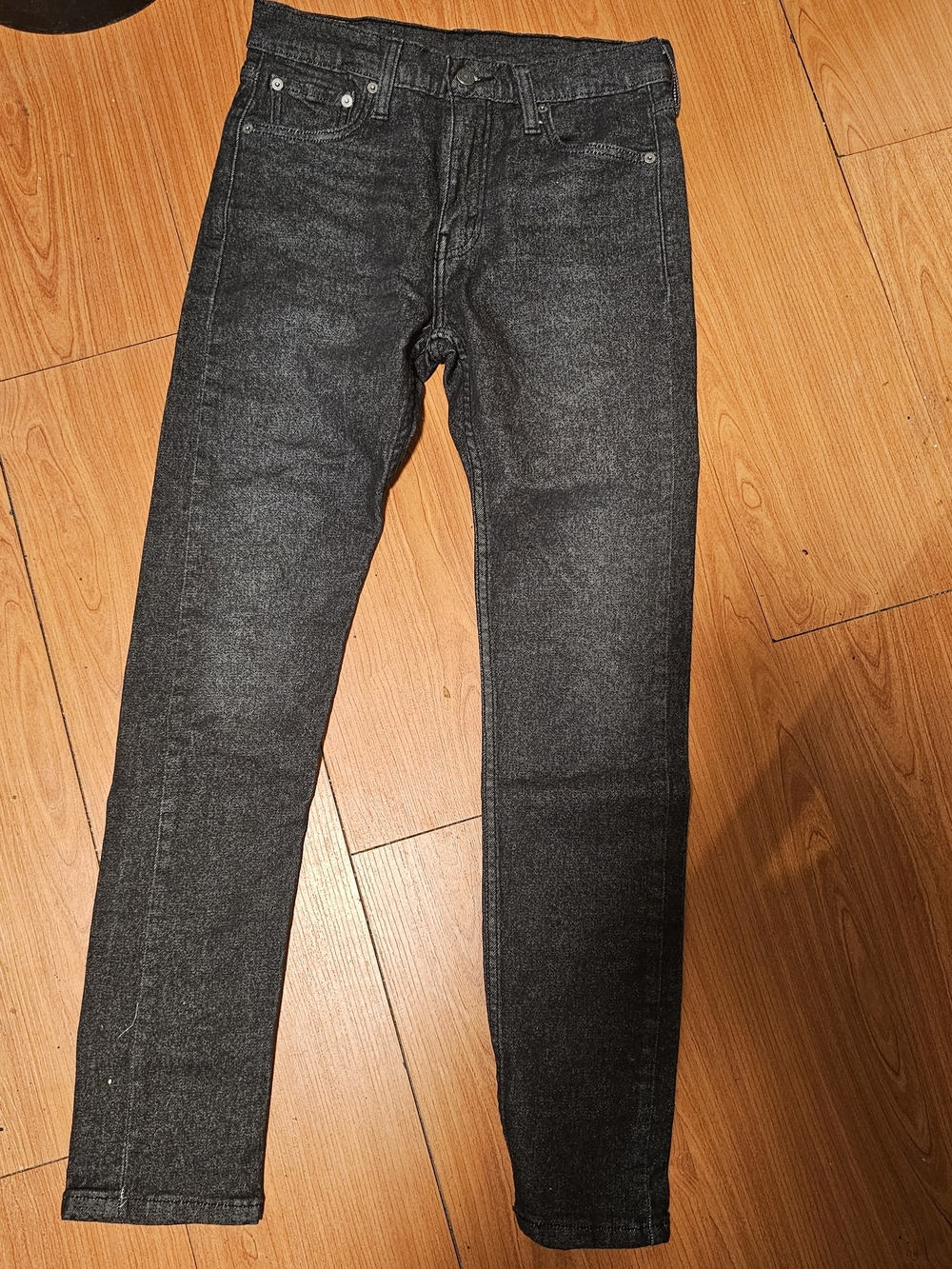 Levi's Men’s Slim Straight Jeans in Charcoal Black